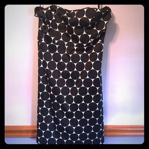 The Limited Strapless Polka dot dress!